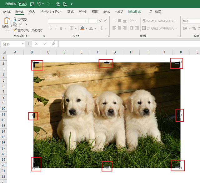 Excel 素材写真から任意の一部分だけを切り抜く トリミング 方法 千里の道も一歩から